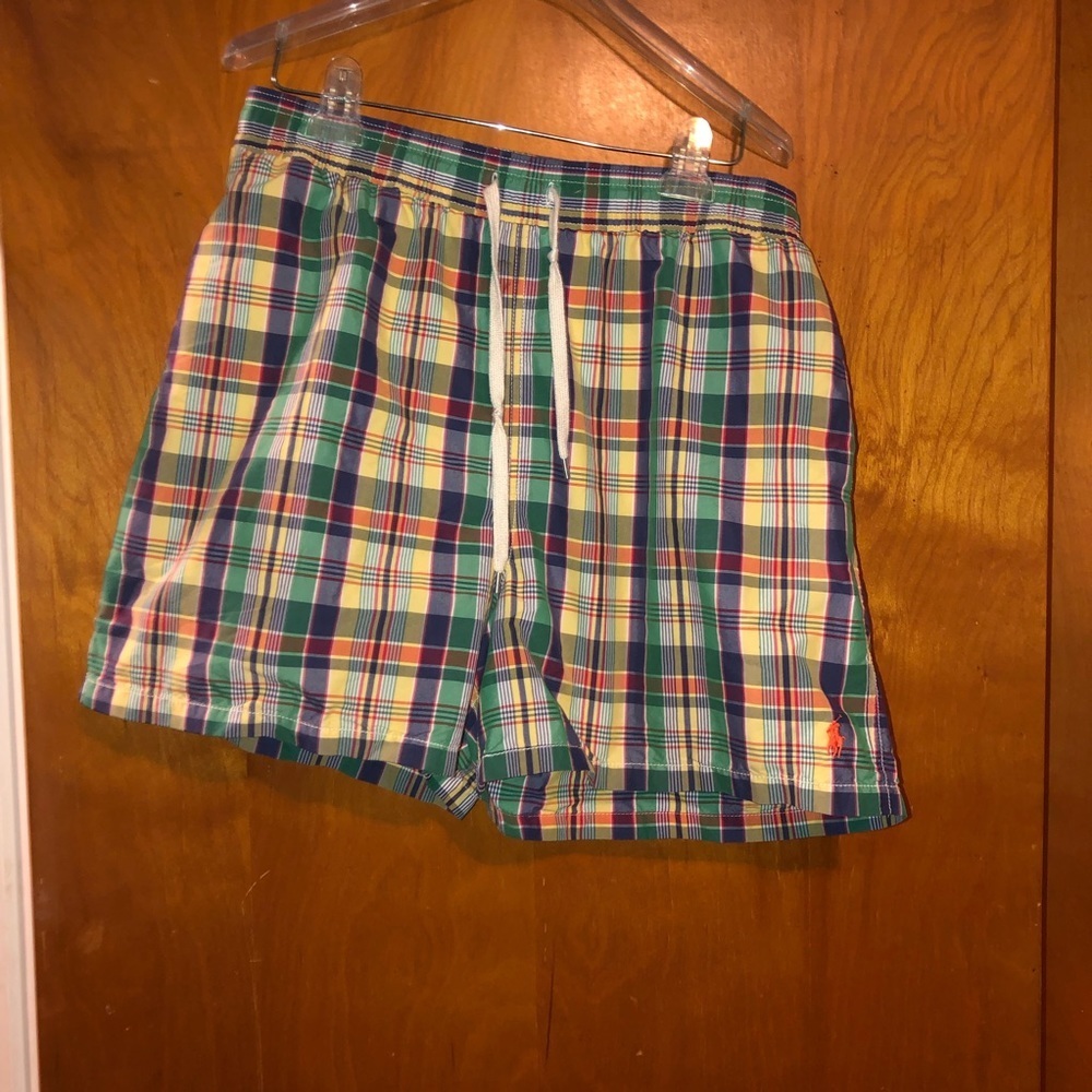 Polo Ralph Lauren Plaid Swim Trunks XL